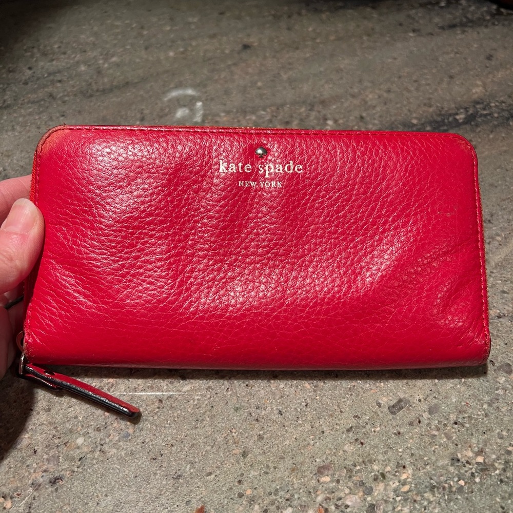 Kate Spade red wallet